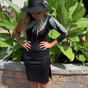 One sleeve little black dress